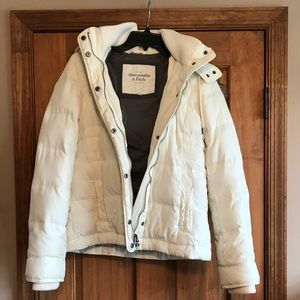 Winter duck feather coat